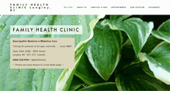 Desktop Screenshot of familyhealthcliniclangley.com